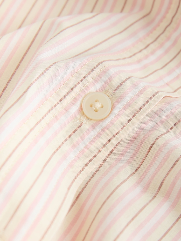 Yellow/Pink Stripe Oversized Boyfriend Shirt - Image 7 of 7
