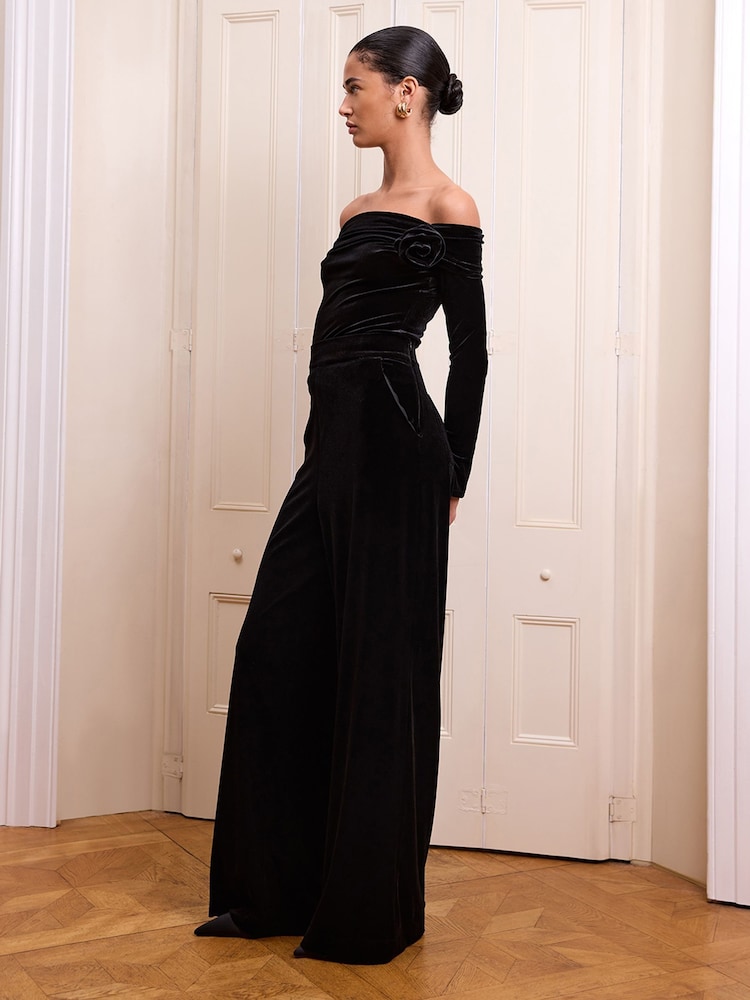 Omnes Black Paris Velvet Top - Image 4 of 4 Omnes Black Paris Velvet Top - Image 4 of 4