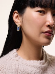 Jigsaw Blue Denim Opal Stud Earrings - Image 3 of 3