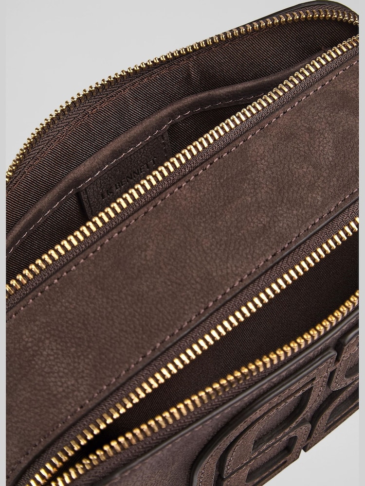 LK Bennett Brown Chocolate Perry Shoulder Bag - Image 3 of 3 LK Bennett Brown Chocolate Perry Shoulder Bag - Image 3 of 3