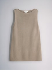The Set Sleeveless Vest and Trousers Knitted Co-Ord Set Stone Brown - Image 2 of 5