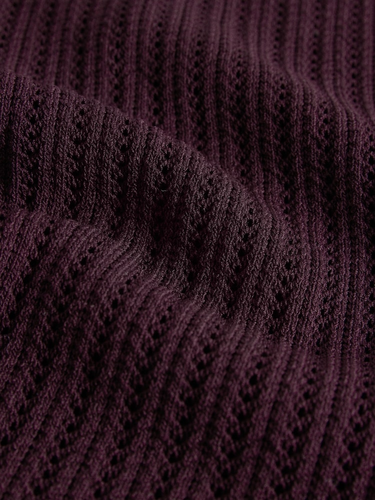 The Set Knitted Vest and Shorts Set Burgundy Red - Image 7 of 7
