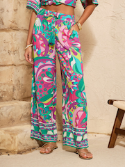 Love & Roses Abstract Print Kaftan Trousers - Image 1 of 4
