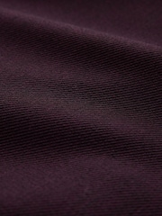 Burgundy Red Regular Fit Motionflex Smart Twill Zip Shacket - Image 11 of 13