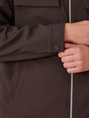 بني - سترة عملية أنيقة بخامة قابلة للتمدد من N. Premium - صورة 5 من 5