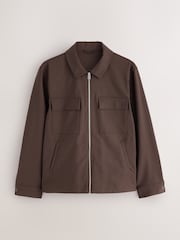 Chocolate Brown N. Premium Smart Technical Jacket With Stretch - Image 6 of 11