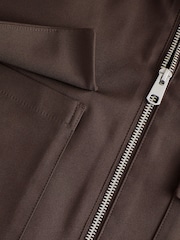 Chocolate Brown N. Premium Smart Technical Jacket With Stretch - Image 9 of 11