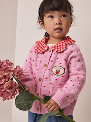 Pink Jam Pot Collar Cardigan (3mths-7yrs) - Image 3 of 5