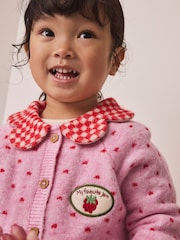 Pink Jam Pot Collar Cardigan (3mths-7yrs) - Image 5 of 5