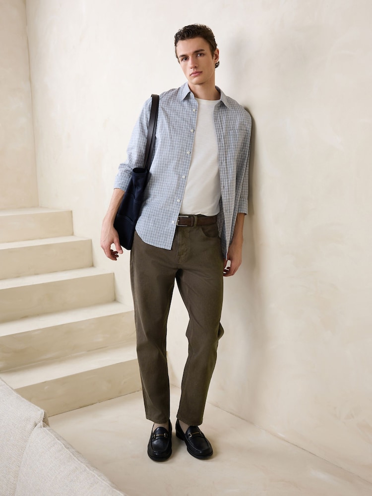 Chocolate Brown Slim Fit Belted Jeans - Image 2 of 5 Chocolate Brown Slim Fit Belted Jeans - Image 2 of 5