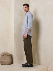 Chocolate Brown Slim Fit Belted Jeans - Image 4 of 5
