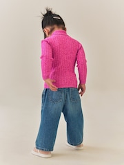Pink Mkali - Roll Neck Jumper (3miezi-10miaka) - Picha 3 kati ya 8