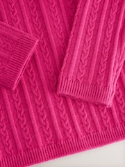 Pink Mkali - Roll Neck Jumper (3miezi-10miaka) - Picha 8 kati ya 8