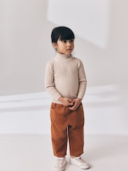 Oatmeal Roll Neck Jumper (3mths-10yrs) - Image 2 of 4