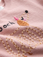 Pink Pooch Embroidered Boxy Jumper (3mths-7yrs) - Image 10 of 11
