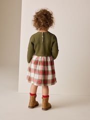 Green Sausage Dog Embroidered Knitted Dress (3mths-7yrs) - Image 3 of 9