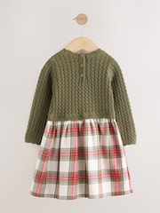Green Sausage Dog Embroidered Knitted Dress (3mths-7yrs) - Image 7 of 9