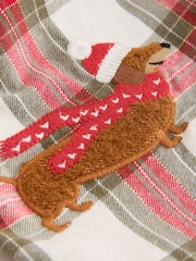 Green Sausage Dog Embroidered Knitted Dress (3mths-7yrs) - Image 8 of 9