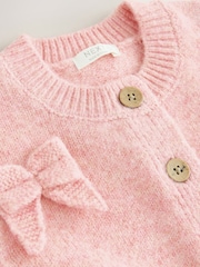 ピンク - Bow Embroidered Cardigan (3mths-7yrs) - 画像 9 / 9