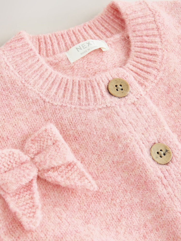 ピンク - Bow Embroidered Cardigan (3mths-7yrs) - 画像 9 / 9 ピンク - Bow Embroidered Cardigan (3mths-7yrs) - 画像 9 / 9