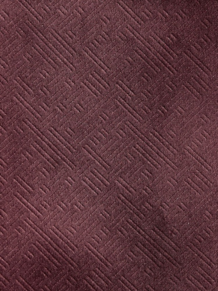 Burgundy Red Geometric Slim Fit Patterned Velvet Blazer - Image 10 of 10 Burgundy Red Geometric Slim Fit Patterned Velvet Blazer - Image 10 of 10