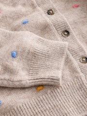 Oatmeal Rainbow Spot Cardigan and Trousers Set (3mths-7yrs) - Image 9 of 9