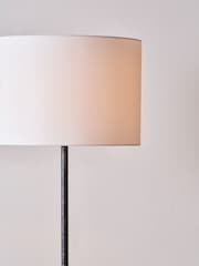 Pacific Grey Vala Metal Textured Effect Ball Floor Lamp - Image 3 of 6