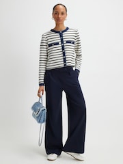 River Island Blue Tailored Interlock Trousers - Image 3 of 4