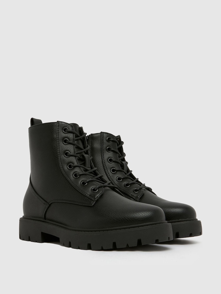 Schuh Black EC WF Asher Lace Up Boots - Image 2 of 4