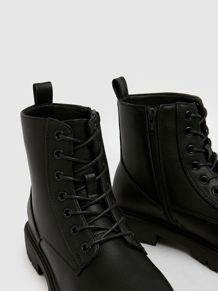 Schuh Black EC WF Asher Lace Up Boots - Image 4 of 4