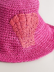 Pink - Anglerhut mit Muscheldetail - Bild 7 von 7