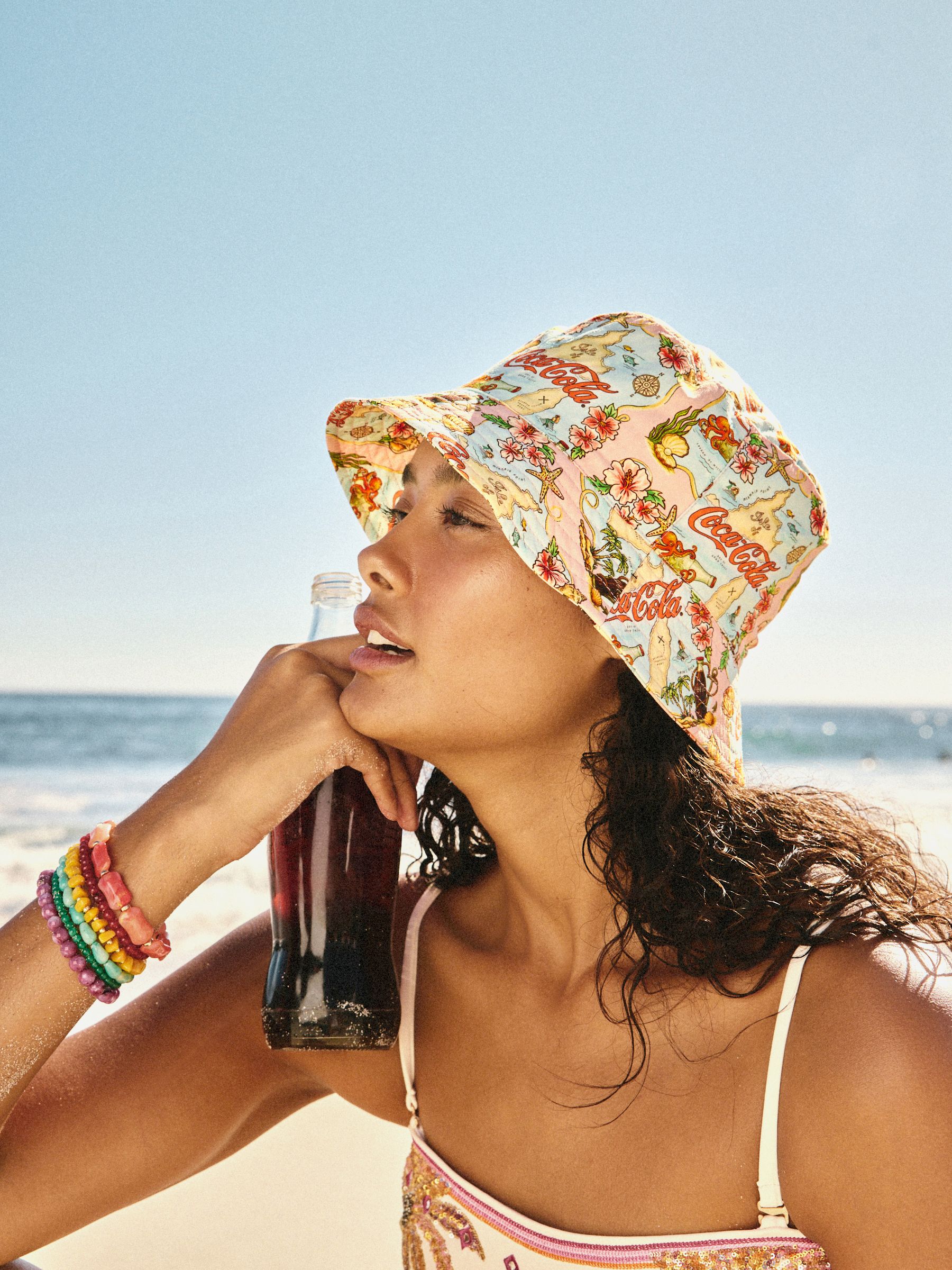 採*可様 新品 Misha&Puff Bucket Hat Cola Fable Buy Coca Cola Licensed Map Print Bucket Hat from the Next UK