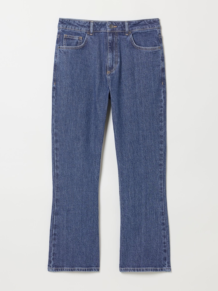 FatFace Laser Printed Straight Leg Crop Jeans - Imagen 6 de 6