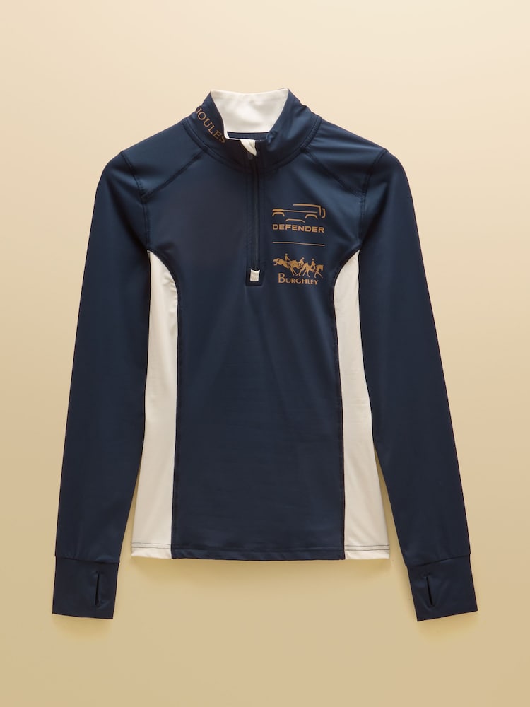 Joules Official Burghley Navy Long Sleeve Active Top - Image 10 of 10 Joules Official Burghley Navy Long Sleeve Active Top - Image 10 of 10