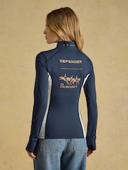 Joules Official Burghley Navy Long Sleeve Active Top - Image 2 of 10