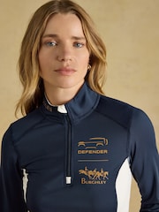 Joules Official Burghley Navy Long Sleeve Active Top - Image 5 of 10