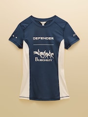 Joules Official Burghley Navy Short Sleeve Active Top - Image 9 of 9