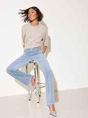 Friends Like These Blue Bootcut Corduroy Trousers - Image 3 of 5