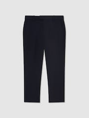 Reiss Navy Belmont T 13-14 yrs Slim-Fit Trousers With Wool - Image 3 of 3