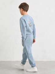 Reiss Pale Blue Epping 9-13 yrs Cotton Dandelion Logo Sweatshirt - Image 1 of 4