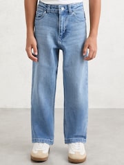 Reiss Blue Wash Ronnie Relaxed-Fit Jeans - Image 1 of 5