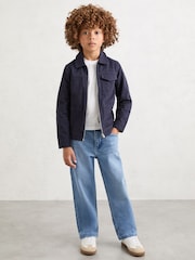 Reiss Blue Wash Ronnie Relaxed-Fit Jeans - Image 3 of 5