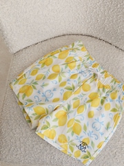 Reiss White Cliff 13-14 yrs Printed Drawstring Swim Shorts - Image 2 of 3