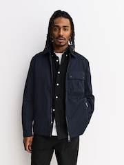 Belstaff Blue Drome Logo Overshirt - Image 1 of 7