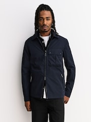 Belstaff Blue Drome Logo Overshirt - Image 2 of 7