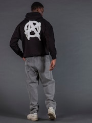 Religion Black Anarchy Applique Hoodie - Image 3 of 5