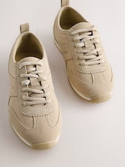 Beige/Neutral - Retro-Turnschuhe Mit Schnürung - Bild 6 von 8