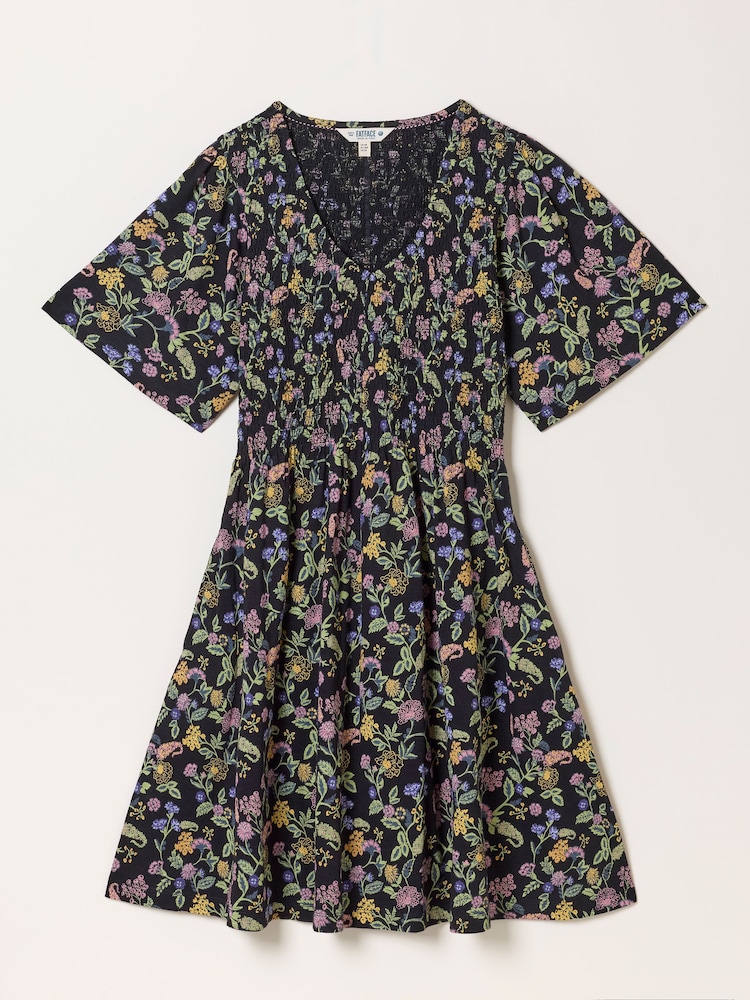 FatFace Black Stitch Paisley Emma Floral Jersey Dress - Image 5 of 5 FatFace Black Stitch Paisley Emma Floral Jersey Dress - Image 5 of 5