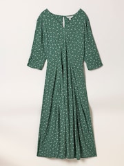 FatFace Anya Green Paisley Petite Mini Dress - Image 5 of 5
