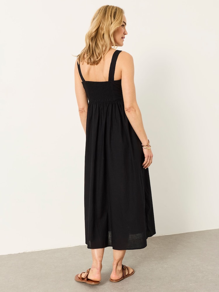 fatface embroidered dress Fat Face - Black